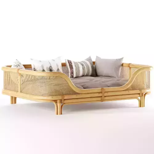 sofa Venus Rattan Daybed 3D model