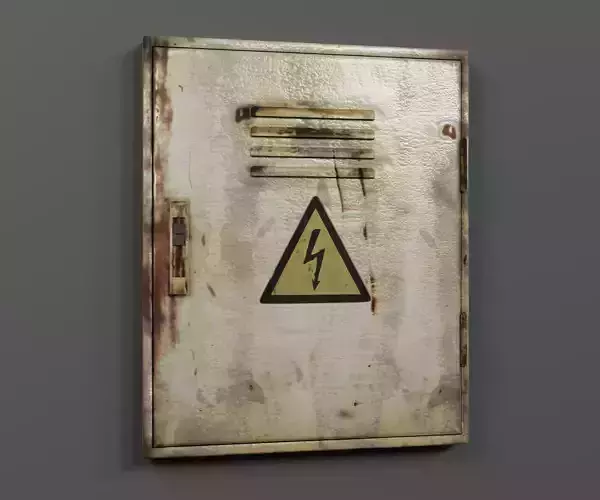 Electrical Box Old Low-poly 3D model