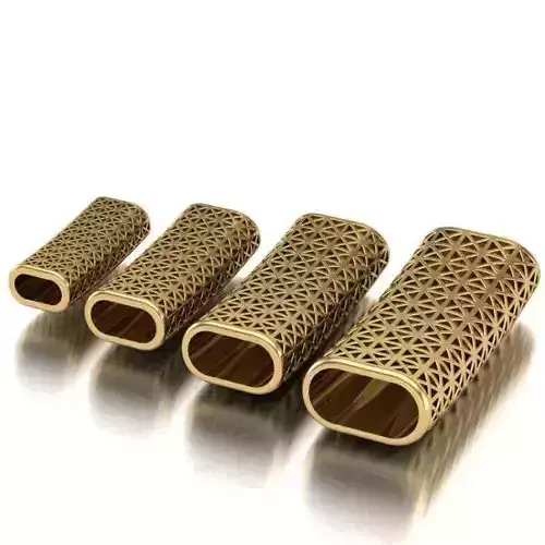 CHARMS three gold plated bracelets