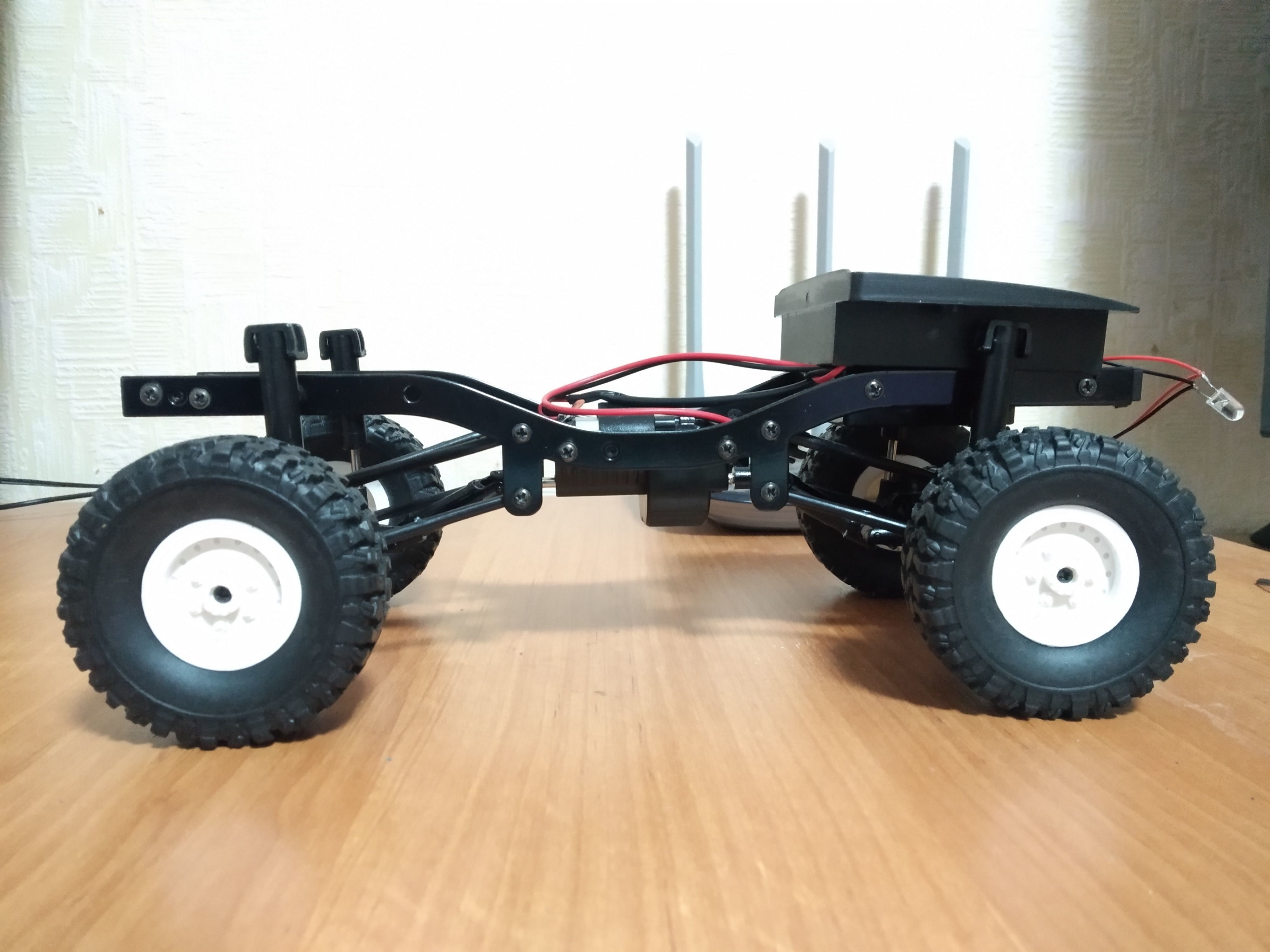 RC car Lada Niva with interior chassis WPL C24 stl file 3D print model_23