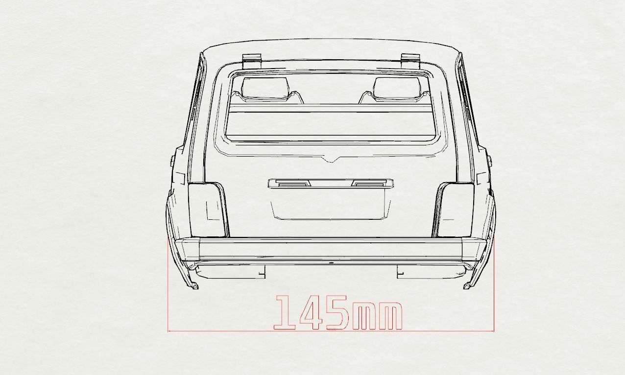 RC car Lada Niva with interior chassis WPL C24 stl file 3D print model_7