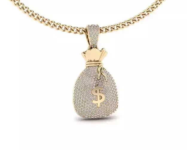  Pendant 11 Money Bag 3D print model