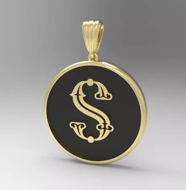 Decorative Letter T 3D print model