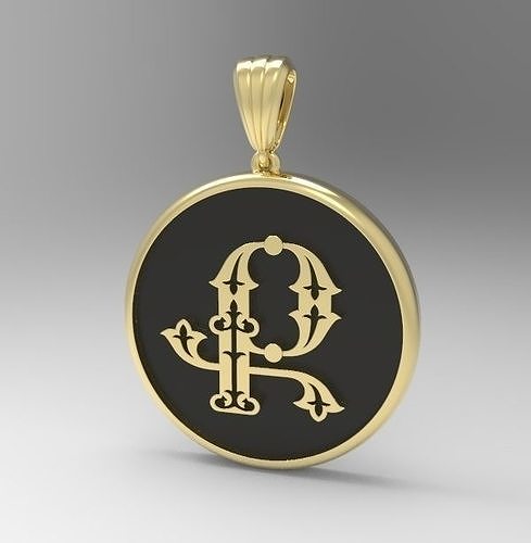 Decorative Letter Q 3D print model