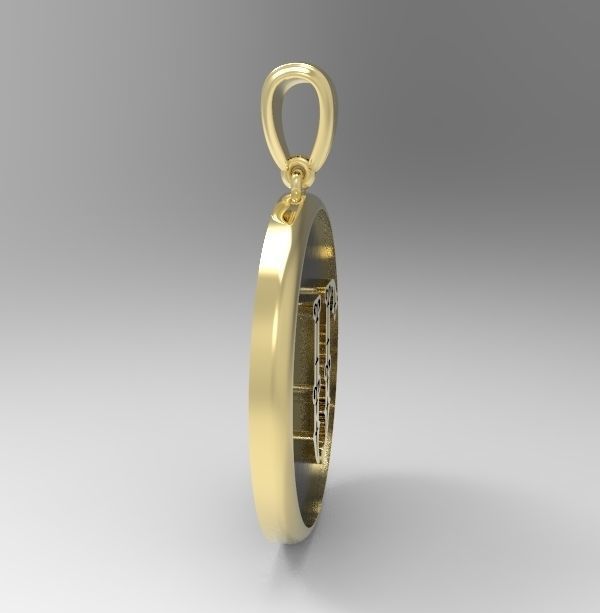 Decorative Letter M 3D print model_2