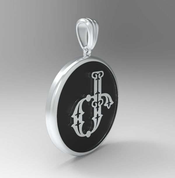 Decorative Letter Ge 3D print model_23