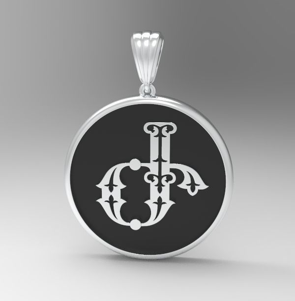 Decorative Letter Ge 3D print model_28