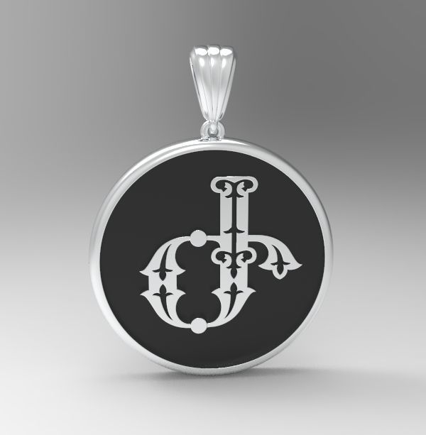 Decorative Letter Ge 3D print model_27