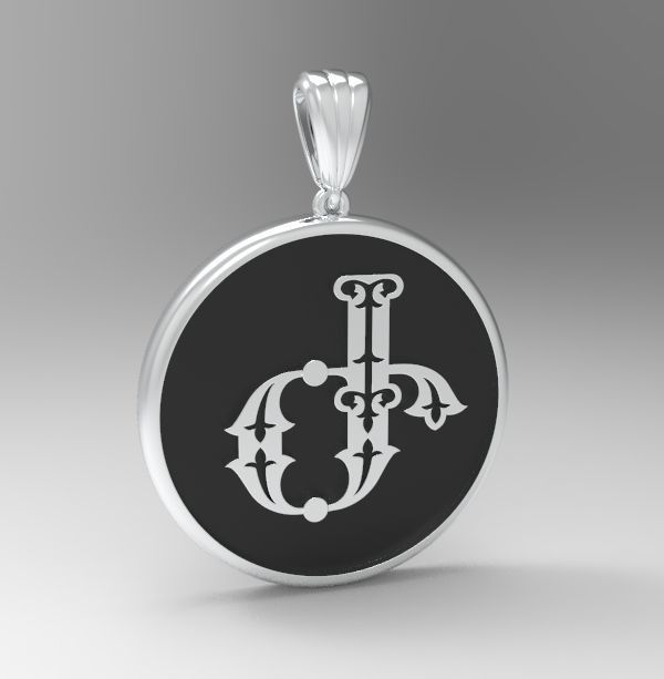 Decorative Letter Ge 3D print model_26