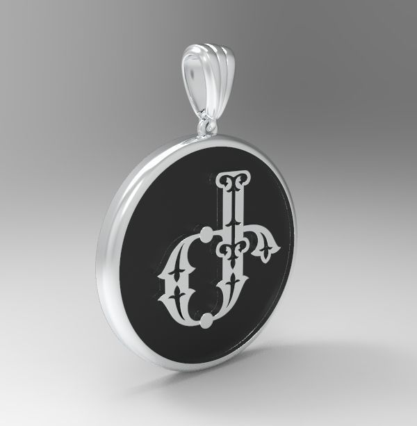 Decorative Letter Ge 3D print model_24