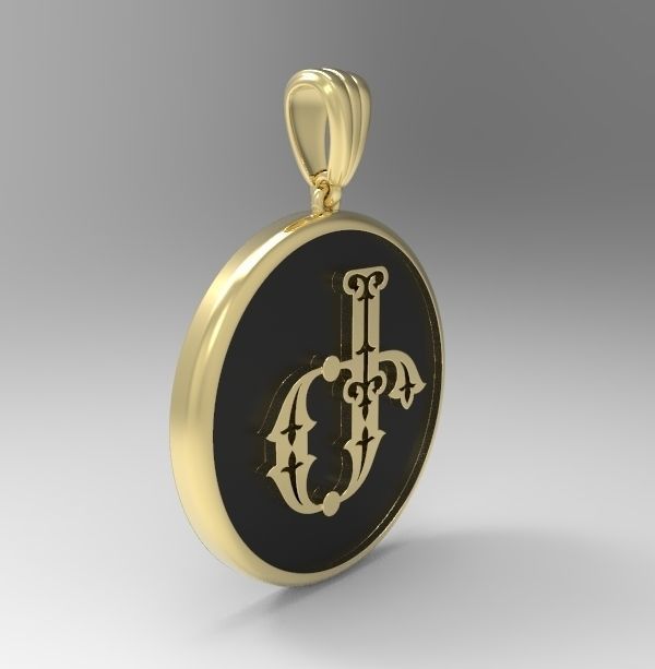 Decorative Letter Ge 3D print model_5