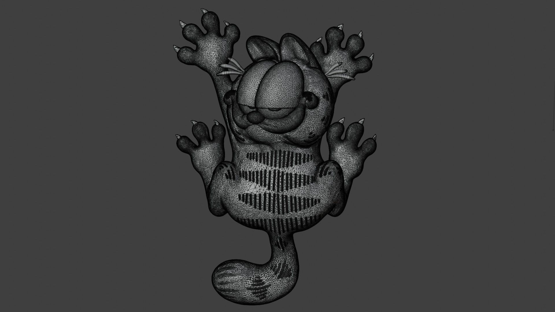 Garfield cat 3D print model_2