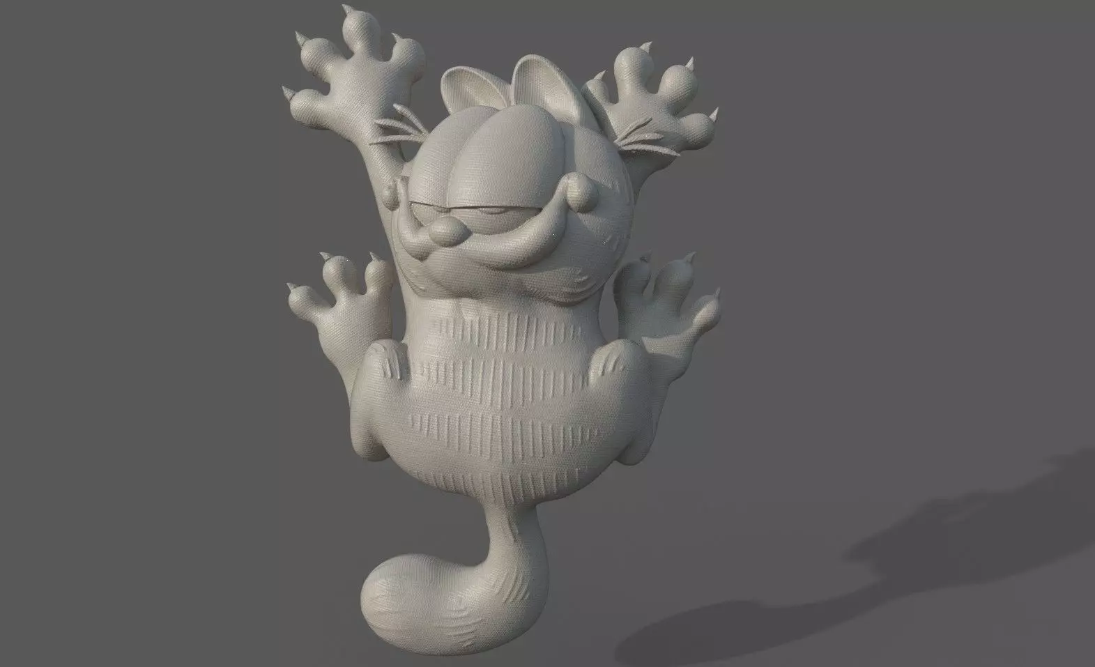 Garfield cat 3D print model_0