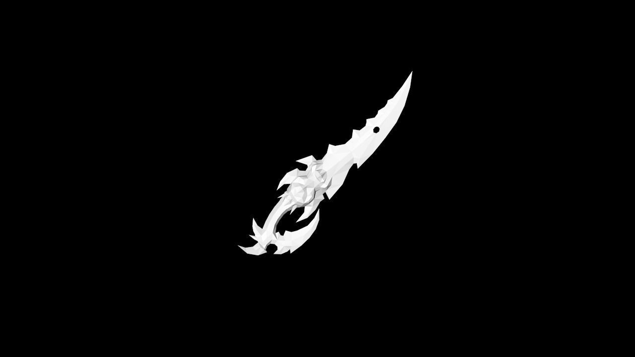 Sacrifice Dagger Low-poly 3D model_3