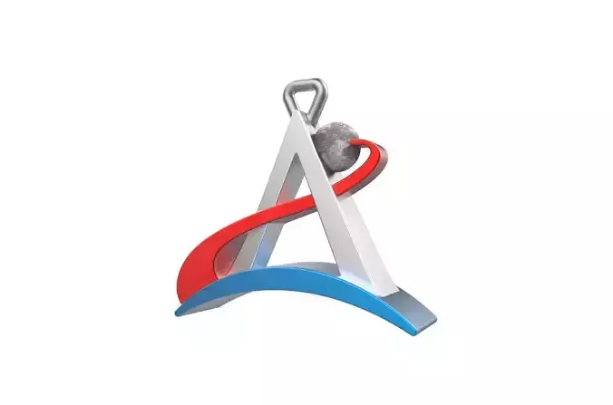 Artemis logo keychain 3D print model