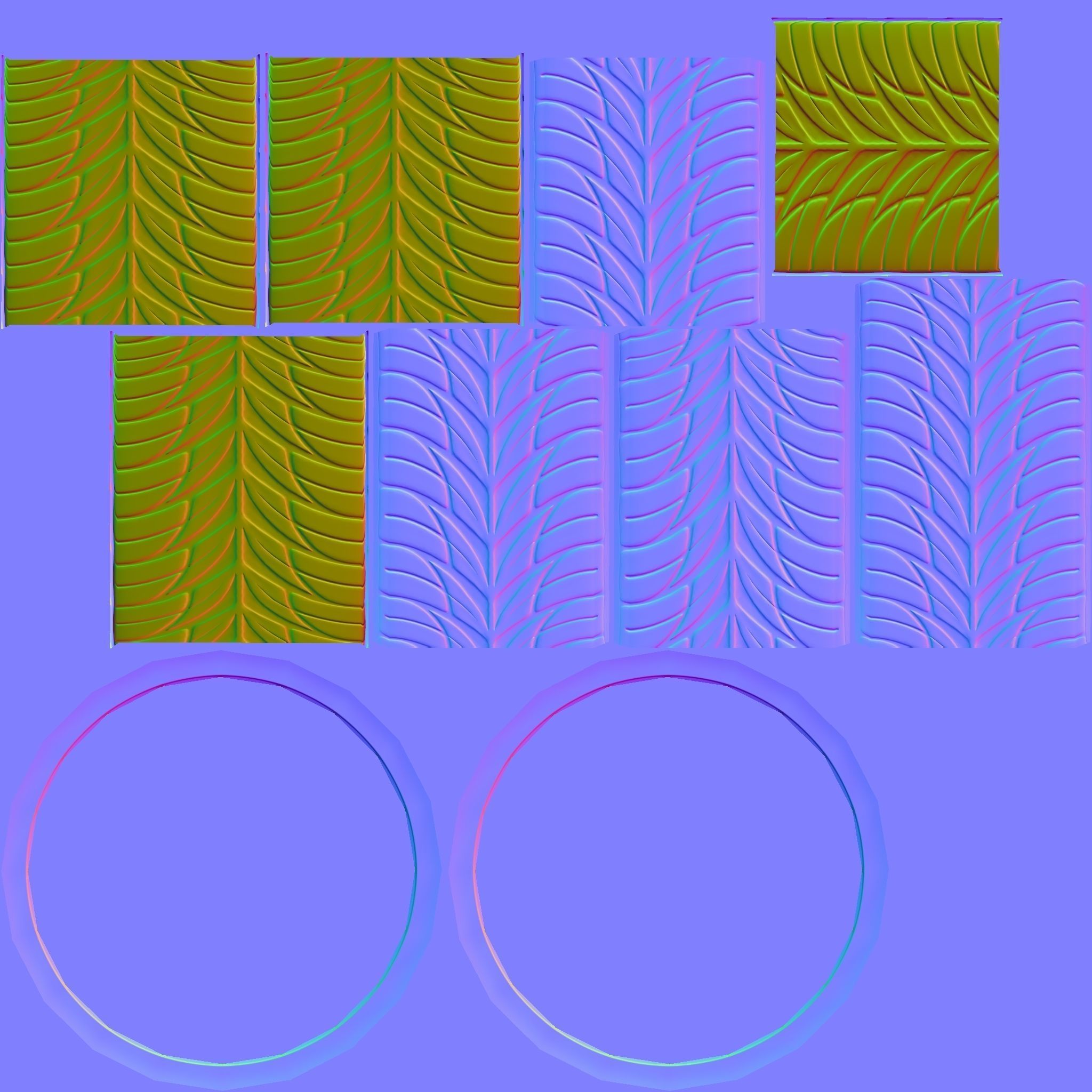 Dodge Challenger Low-poly 3D model_4