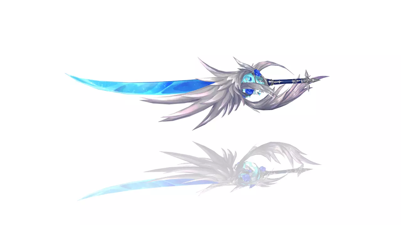 Legendary Sword Low-poly 3D model_0