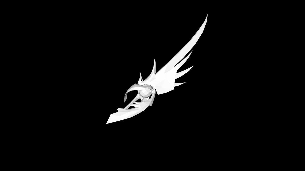 Legendary Sword Low-poly 3D model_2