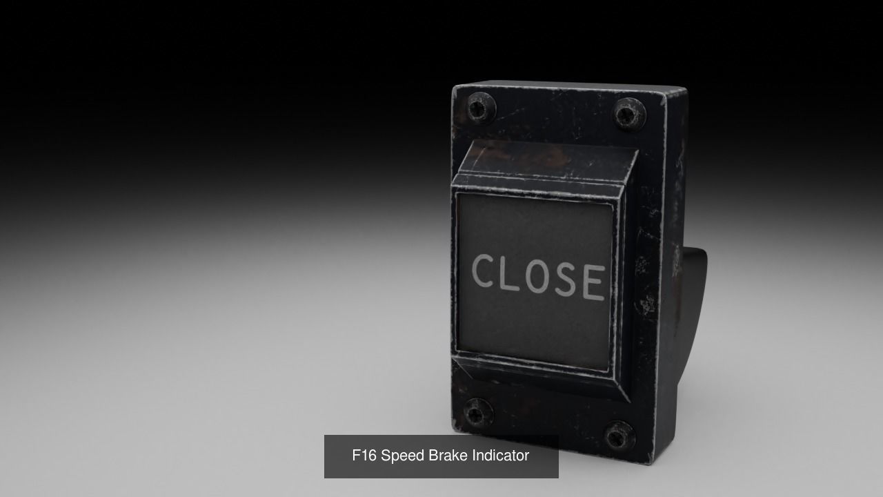 F16 Left Auxiliary Console 3D Model Collection_8