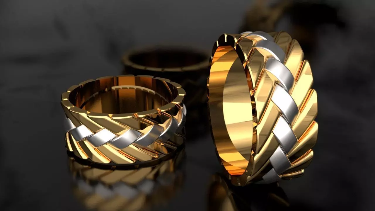 Liner wacth strap Model Ring 10mm wide 3D print model