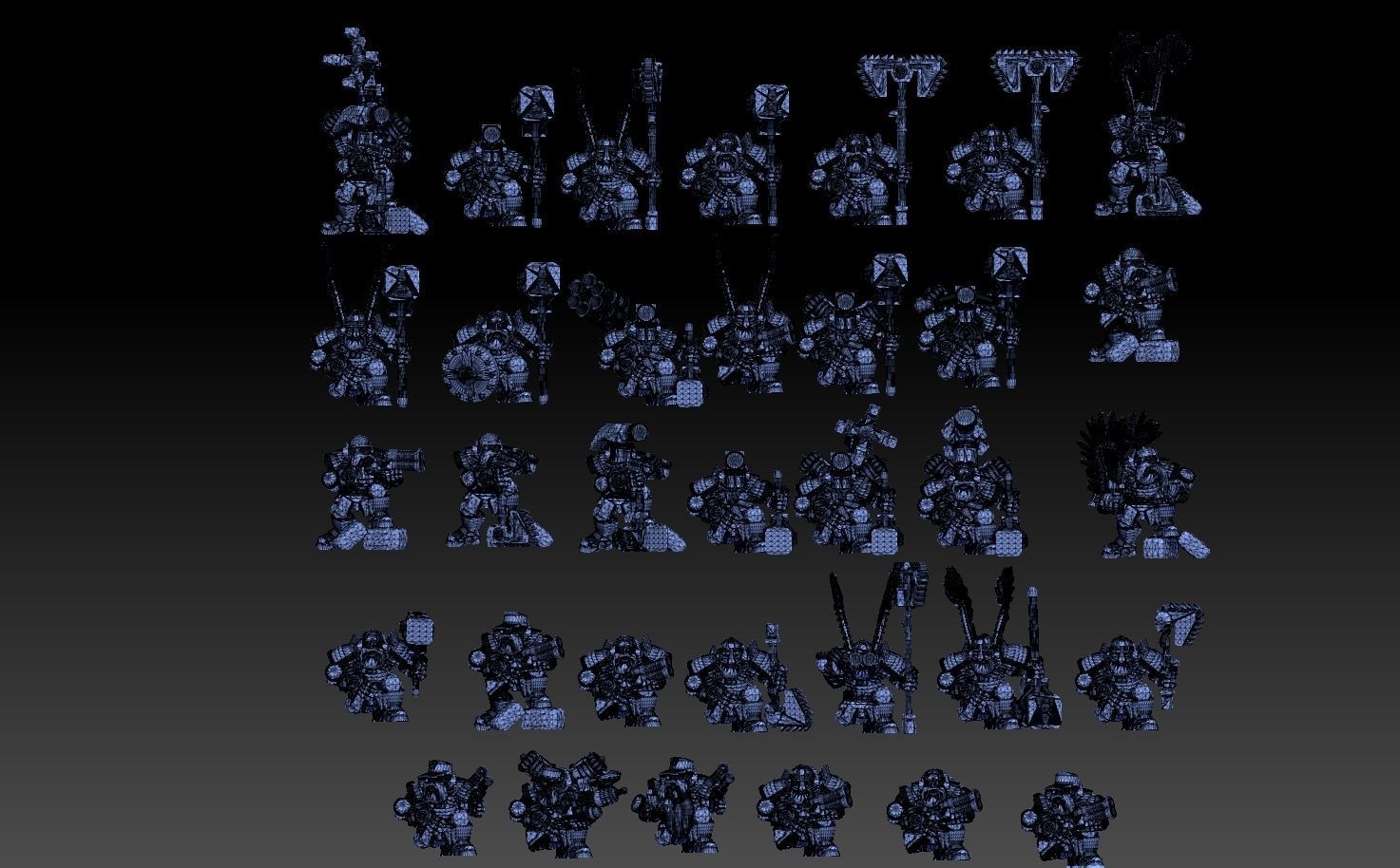 Astroknight Dwarves Megapack Version 1 3D print model_40