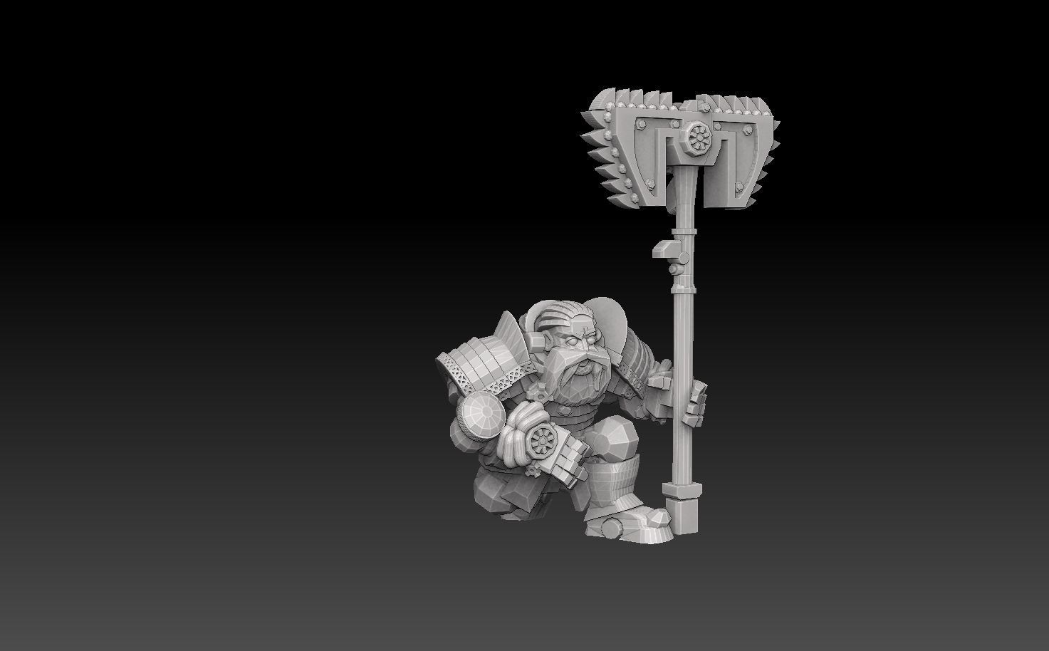 Astroknight Dwarves Megapack Version 1 3D print model_8