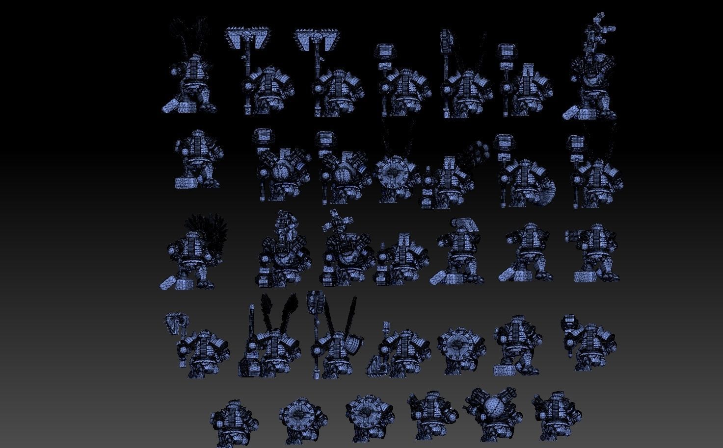 Astroknight Dwarves Megapack Version 1 3D print model_41