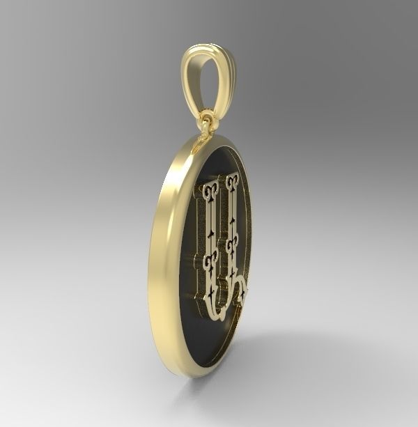 Decorative Letter A 3D print model_4