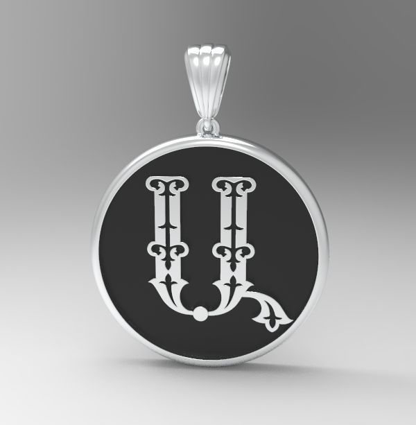 Decorative Letter A 3D print model_28