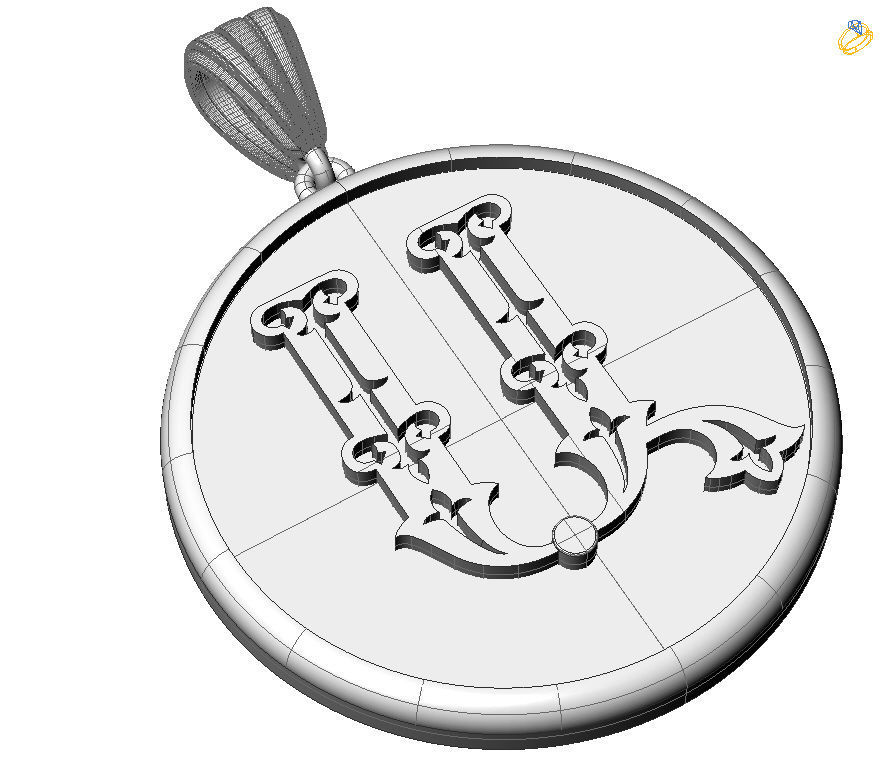 Decorative Letter A 3D print model_30