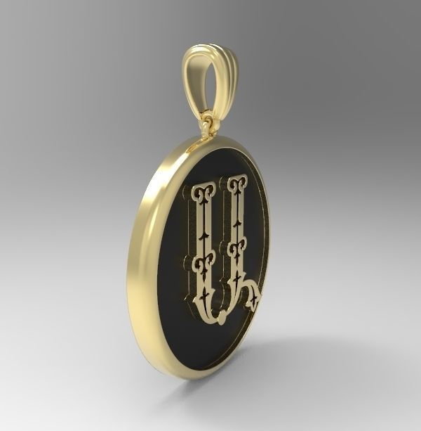 Decorative Letter A 3D print model_5