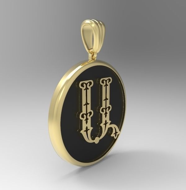 Decorative Letter A 3D print model_6