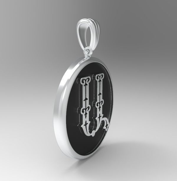 Decorative Letter A 3D print model_22