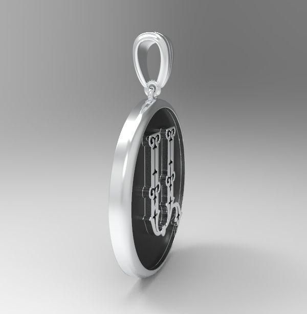 Decorative Letter A 3D print model_21