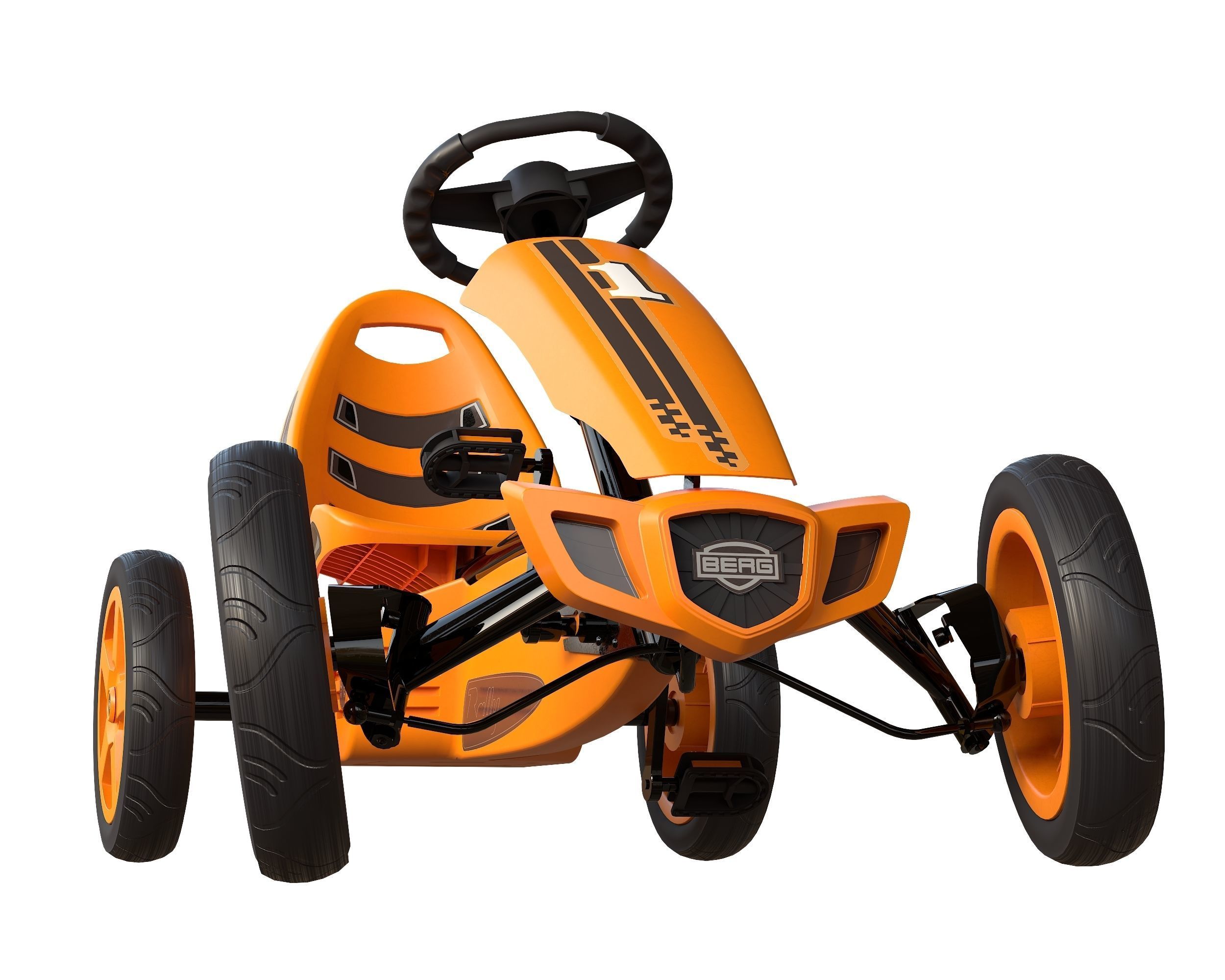 BERG Rally Pearl pedal go-kart Low-poly 3D model_15