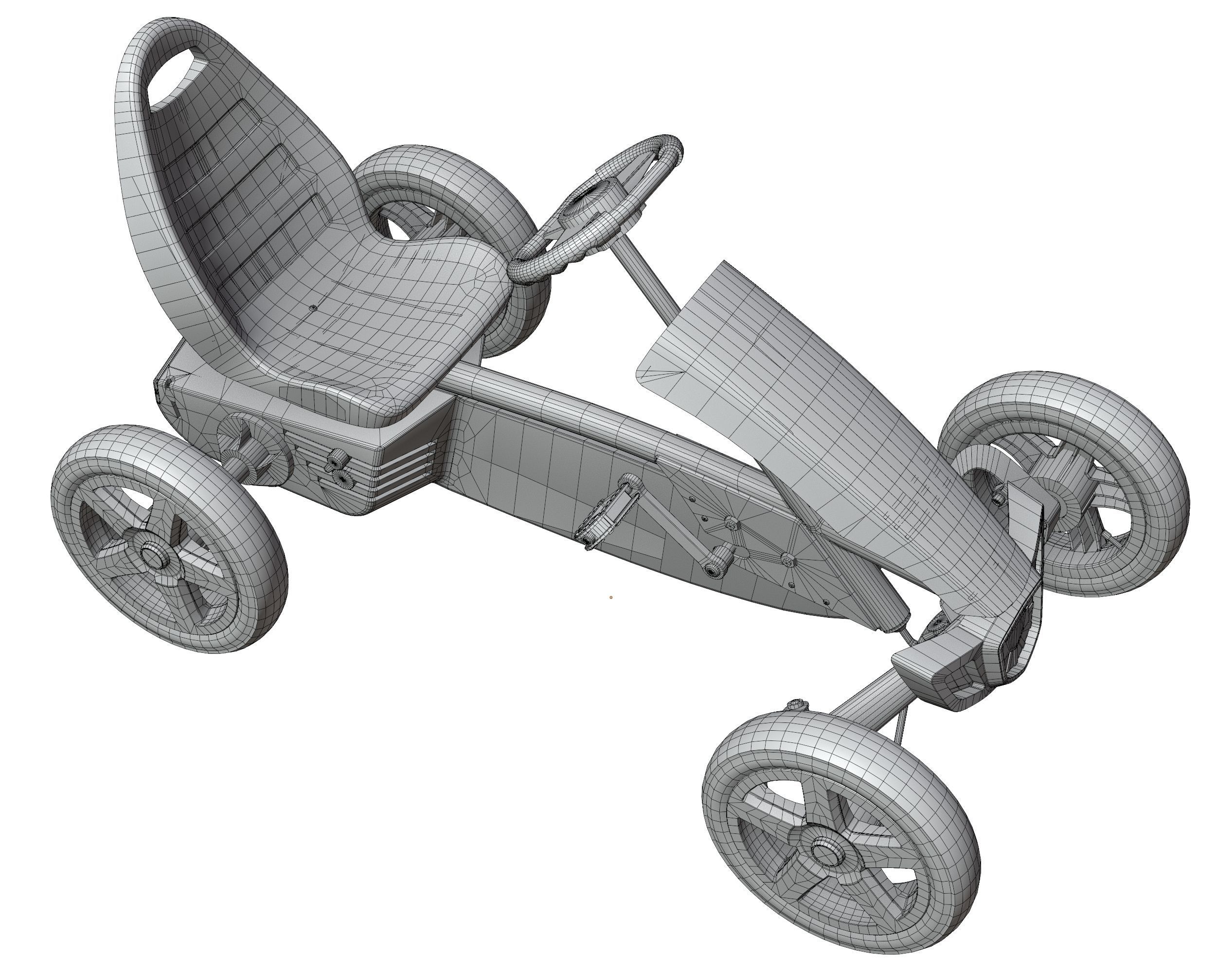 BERG Rally Pearl pedal go-kart Low-poly 3D model_20