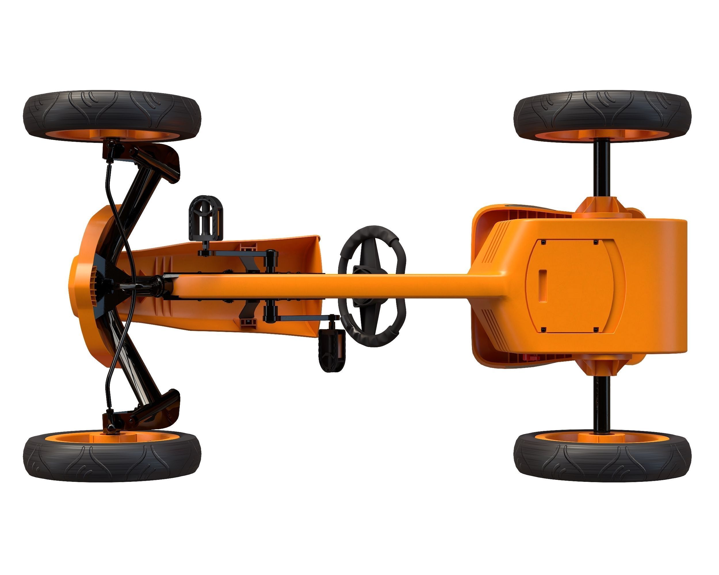 BERG Rally Pearl pedal go-kart Low-poly 3D model_10