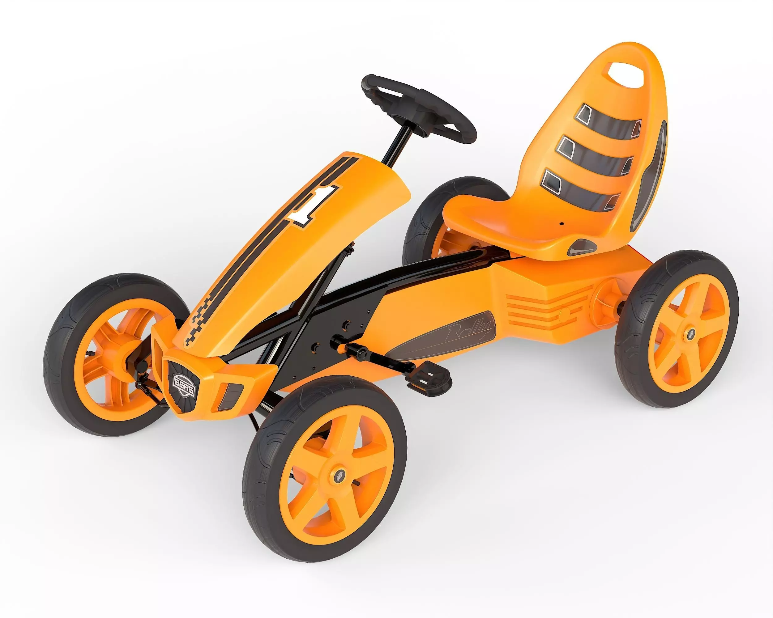 BERG Rally Pearl pedal go-kart Low-poly 3D model_0