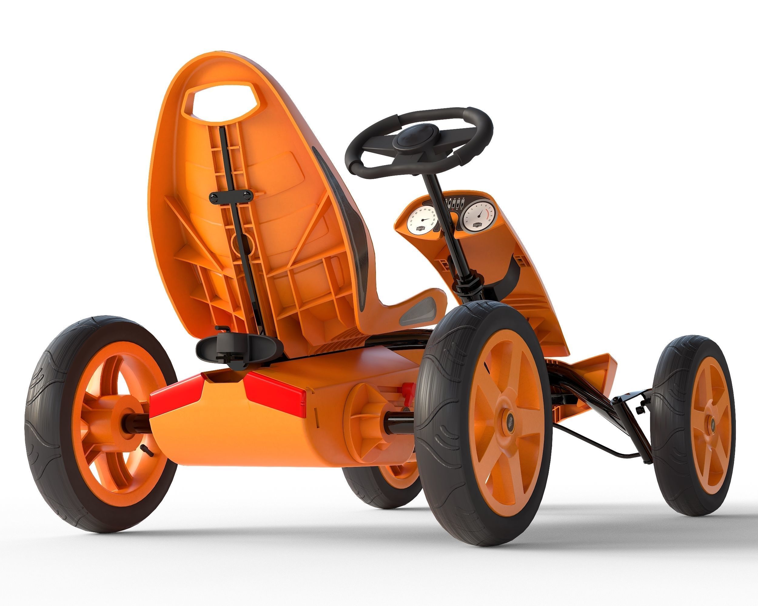 BERG Rally Pearl pedal go-kart Low-poly 3D model_14