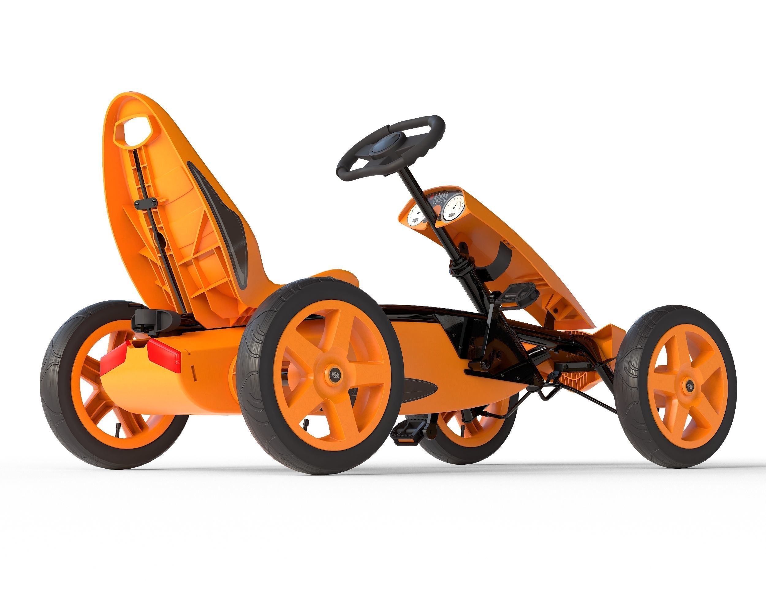 BERG Rally Pearl pedal go-kart Low-poly 3D model_11