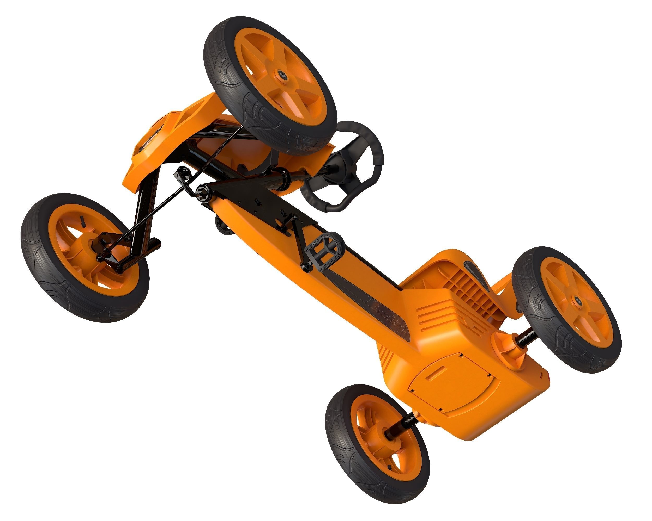 BERG Rally Pearl pedal go-kart Low-poly 3D model_12