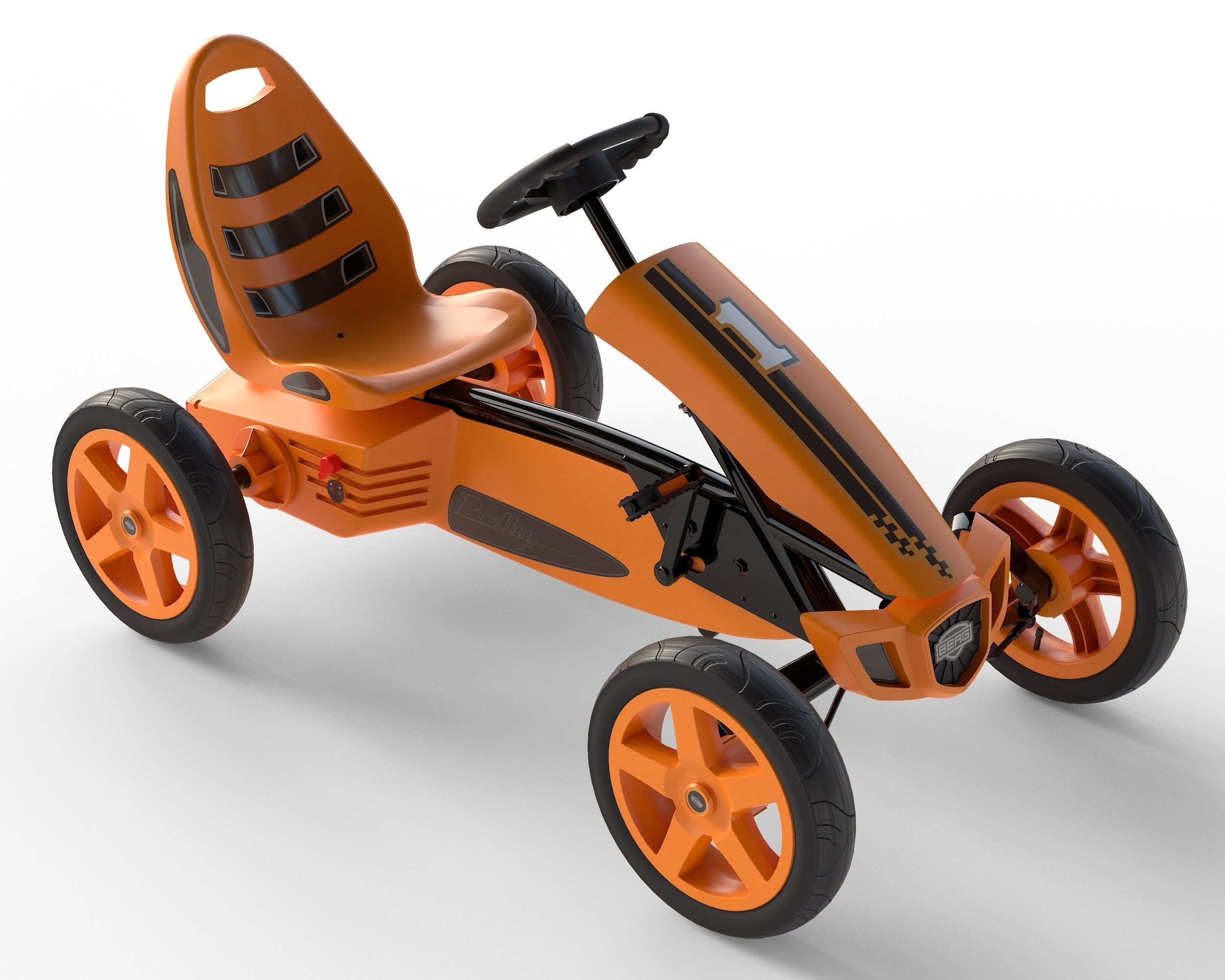 BERG Rally Pearl pedal go-kart Low-poly 3D model_13