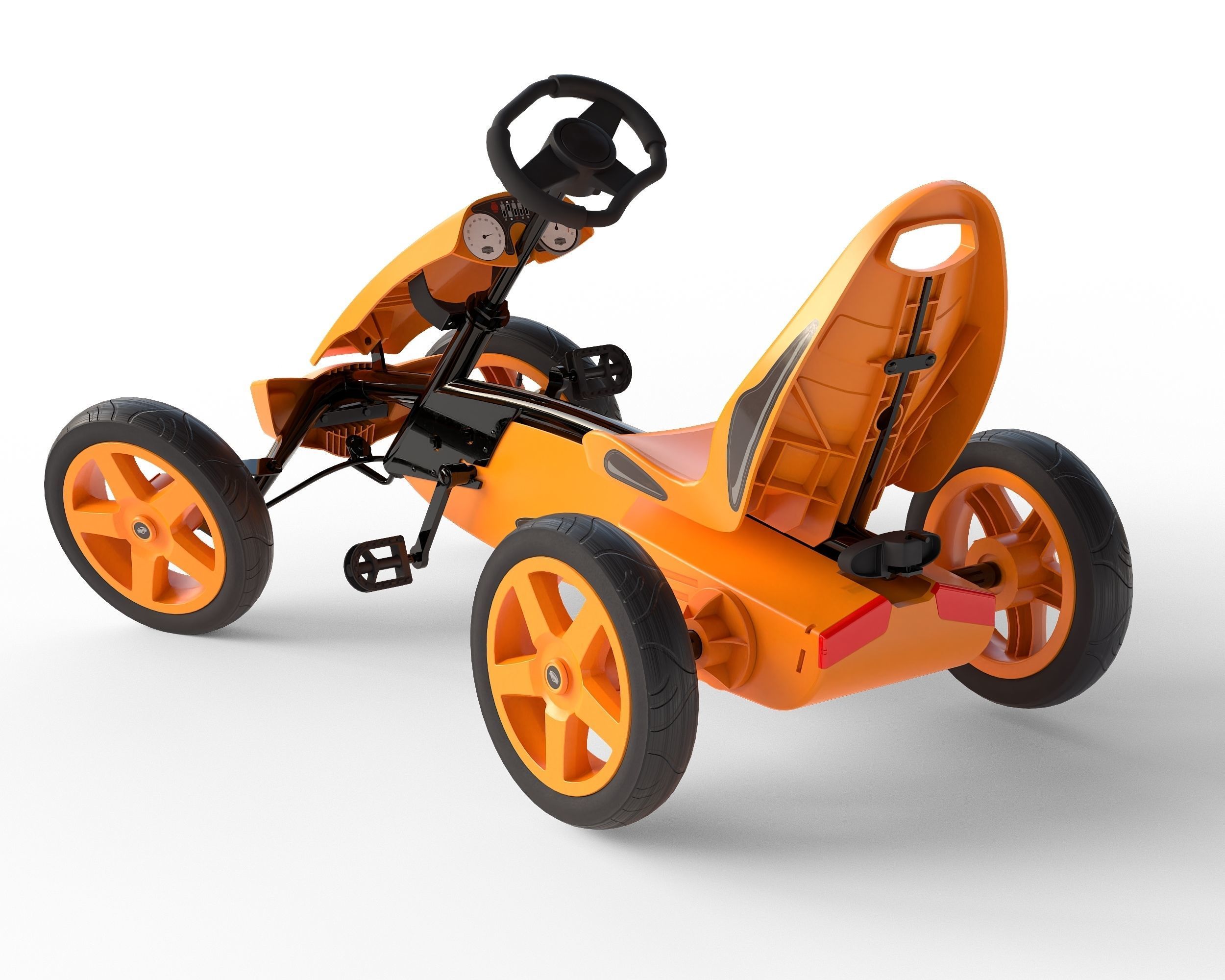 BERG Rally Pearl pedal go-kart Low-poly 3D model_3