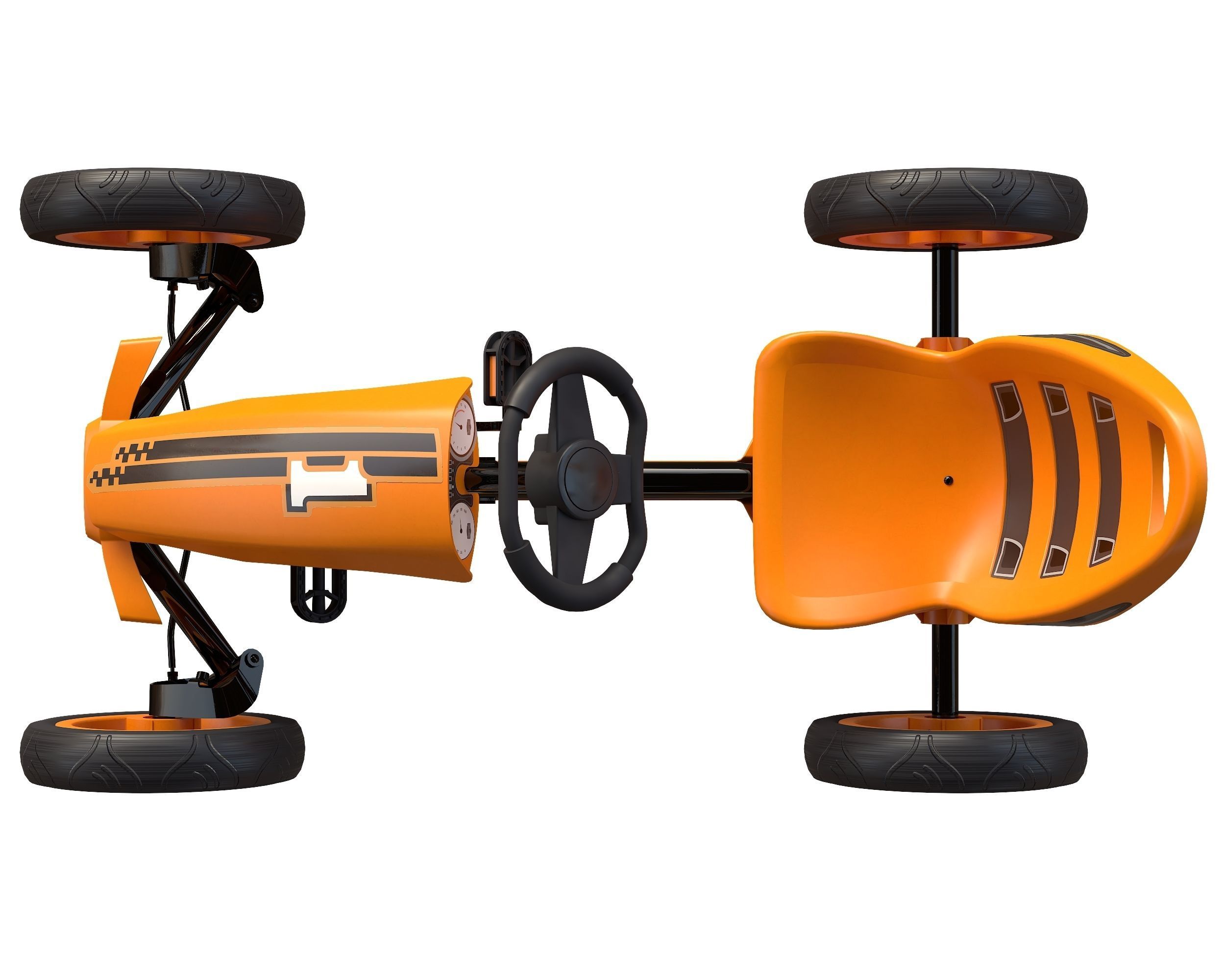 BERG Rally Pearl pedal go-kart Low-poly 3D model_9