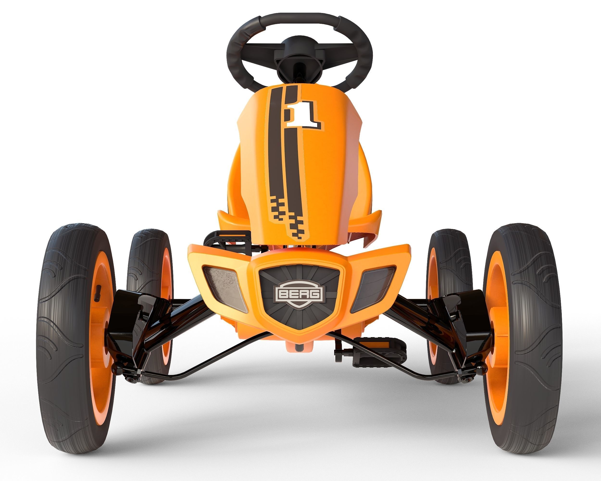 BERG Rally Pearl pedal go-kart Low-poly 3D model_6