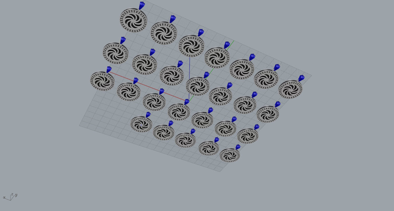 Pendant with letter f 3D print model_12