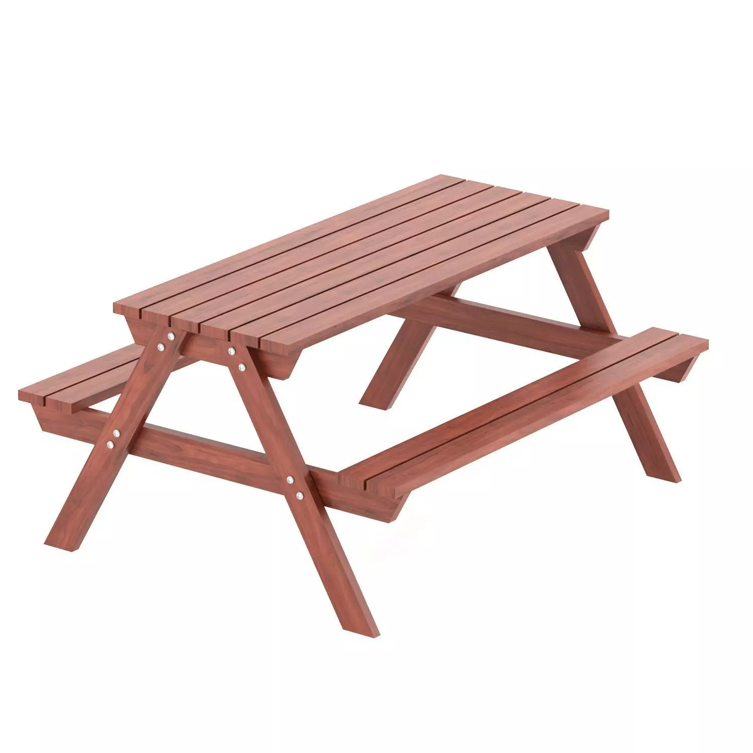 Park Table 03 Low-poly 3D model_0