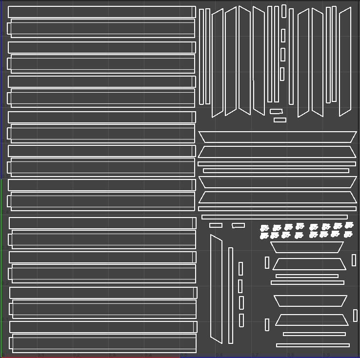 Park Table 03 Low-poly 3D model_13