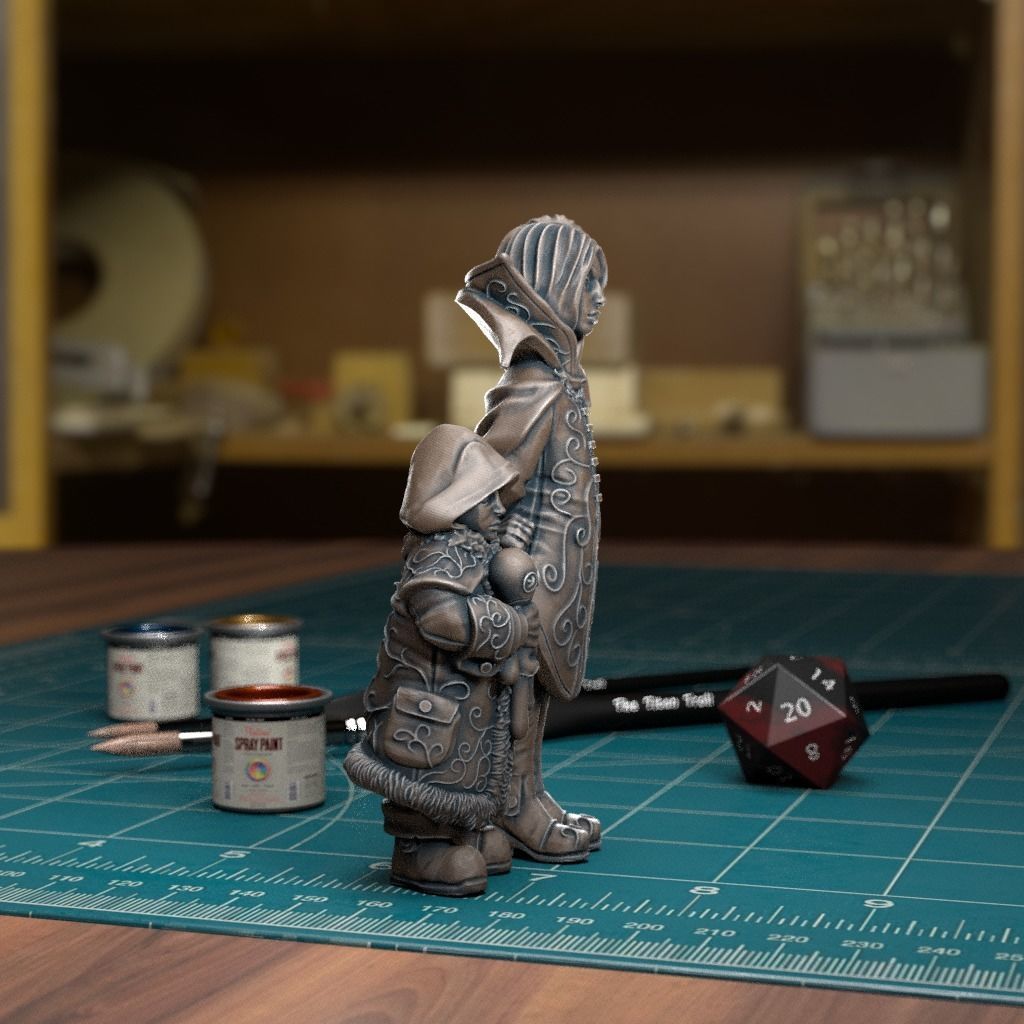 Rose and Thorn Pre-Supported 3D print model_6