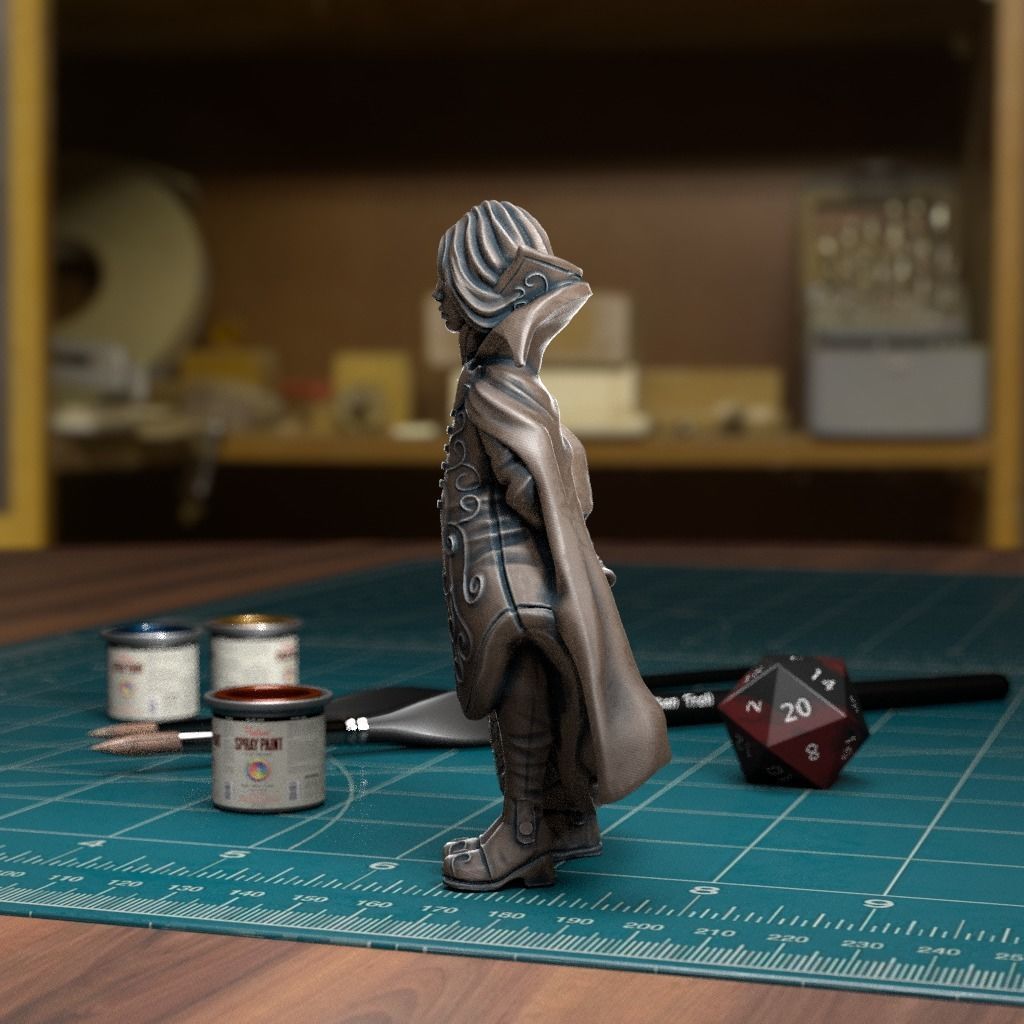 Rose and Thorn Pre-Supported 3D print model_3